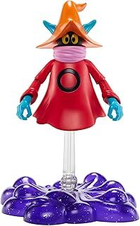 Masters of the Universe Origins Action Figure Orko Collectible, 5.5 Inch MOTU Wizard of Eternia Toy on Clear Stand & Base, 7 Posable Joints, HYD37