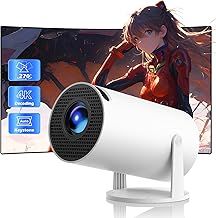 Insecticidal Mini Projector WiFi6 Bluetooth 5.0, Support Full HD 4K Decoding Projector with Automatic Vertical Keystone Correction 270° Rotation Portable Projector and Android 11.0 Smart Insecticidal