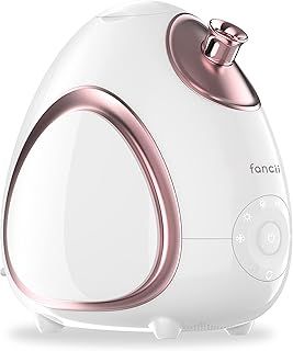 Fancii Nano Ionic Facial Steamer Hot & Cool with Aromatherapy and 6 Spa Settings – 30 Min Steam Time - Professional Home Face Sauna for Moisturizing & Pore Cleansing (Rivo)