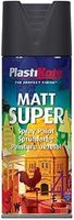 Plasti-kote 3101 400ml Super Spray Paint - Matt Black (Packaging may vary)