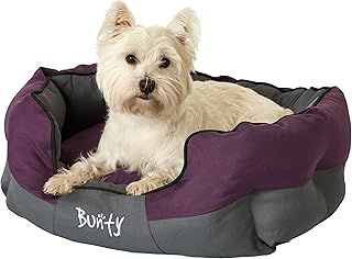 Anchor Sofa Dog Bed, Medium - Plush Cushioning & High Sides - Water Resistant, Anti Anxiety, Indoor & Outdoor Suitable, Washable Pet Bed - Medium, Purple