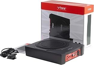 VIBE Audio SLICK 10" (30cm) Subwoofer under seat compact active bass enclosure 540W (Amplifier included) loaded active subwoofer 10in subwoofer. Car powered subwoofer. Subwoofer amplificado