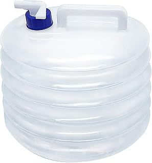 KONKY Folding Water Bucket, 5L/10L/15L Collapsible & Portable Water Container, BPA-Free Water Carrier Water Tank for Camping Hiking Fishing Climbing Picnic BBQ Travel Outdoor Use (5L)