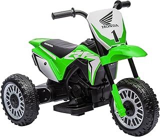 HOMCOM Honda Licensed 6V Kids Electric Motorbike, Three Wheel Ride On Motorcycle Car with Horn, Sound, for Ages 18-36 Months - Green