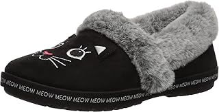 Skechers Women's Cozy Catitude Leopard Plush Slippers