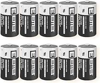 EEMB ER14250 10Pack 1/2 AA 3.6V Lithium Battery 1200mAh Li-SOCL₂ Non-Rechargeable Battery XL-050F SB-AA02 LS14250 TL-5902 TL-2150 Long-Life for Home Automation, Alarms, & More