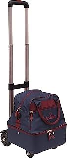Staple Mini Nylon 4 Bowls Level Green Lawn Flat Short Mat Indoor & Outdoor Locker Bowling Bag & 38” Tall Folding Telescopic Handle Luggage Bag Trolley