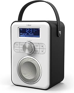 DAB Radio Portable, DAB/DAB Plus Radio, FM Radio, Portable Bluetooth Speaker, Digital Radio with USB Charging for 10 Hours Playback, Bluetooth Stereo Speakers, Rechargeable