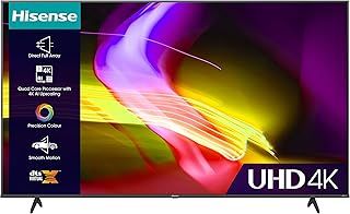 Hisense 50 Inch UHD VIDAA Smart TV 50E6KTUK - Dolby Vision, Pixel Tuning, Voice Remote, Share to TV and Youtube, Freeview Play, Netflix and Disney (2023 Model), Operating System VIDAA