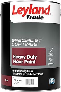 Leyland Trade Heavy Duty Floor Paint - Nimbus Grey 5L