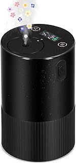 Waterless Diffuser Essential Oil for Home Car, USB Rechargeable Essential Oil Diffusers Scent Air Machine, Portable Mini Aromatherapy Electric Diffuser, 1/2/3/4/6H/Continous Mode, 4 Mist Level(Black)