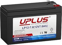 UPLUS 12V 7Ah Battery LP12-7.0, with T1(F1) Terminal, SLA Rechargeable Battery for UPS, Home Alarm, Garage Doors, Replace APC RBC17, RNC2, LSLA7-12, LC-R127R2PG, NP7-12, V142401, Y7-12