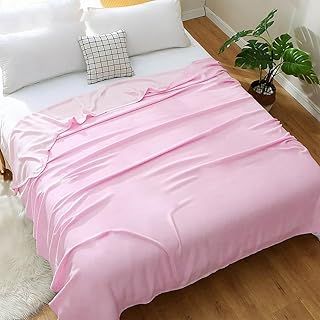 Various sizes Cooling Blanket for Summer，cold blanket for Night Sweats Adult Kids Hot Sleeper, Breathable Comfort，Dual Sided Lightweight Cool Blanket，Silk Summer Quilt (L)