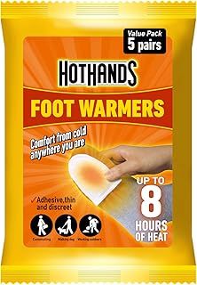 HOTHANDS Foot Warmers -8 hours of heat - Air activated - Ready to use