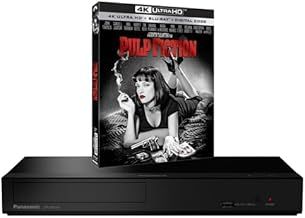 Blu-ray Player Compatible with Panasonic DP-UB150 MULTIREGION DVD Regions 1-8 - Blu-ray Region B - Bundle Including Pulp Fiction 4K UHD Disc