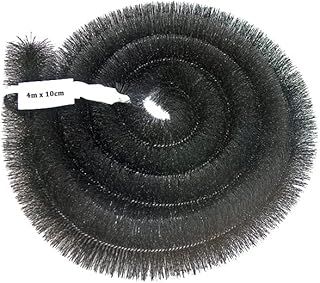Gutter Brush 4m x 100mm, DIY Gutter Cleaning Tools, Gutter Brush Leaf Guard with Stainless Steel Bristles, Gutter Leaf Guard to Keep Out Leaf and Moss Debris - Pack of 1