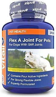 Flex A Joint for Pets. Glucosamine for Dogs and Cats Plus Chondroitin and MSM. 180 'Split and Pour' Capsules.