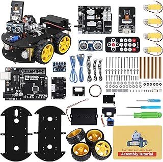 ELEGOO Smart Robot Car Kit Compatible with Arduino IDE with UNO R3 Board, Robot Toys for Kids age 8+, Educational Science kits Programming for Boys Girls Adults