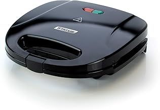 STATUS Rockford 2 Slice Sandwich Toaster, Non-Stick Sandwich Maker, 750W Black, ROCKFORDST1PKB4