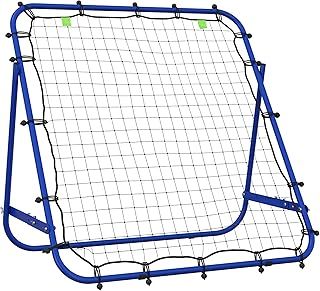 HOMCOM Football Rebounder Net, Adjustable Kickback Target Goal Teens Adults Training Aid for Multi-Sports Practise