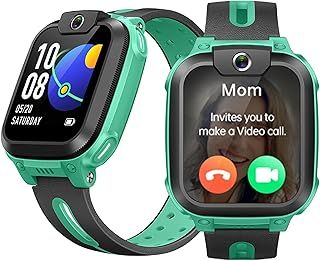 imoo Z1 Smart Watch for Kids, 740mAh Long Battery Life Real-Time HD Video Call, GPS Location, IPX8 Water-Resistant Kids Watch (Green)