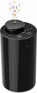 Airversa Waterless Diffuser for Essential Oil, Battery Operated Nebulizer, 0.7 Fl.Oz./ 20mL Capacity, Mini Scent Air Machine, 3 Countdown Timers & 3 Mist Levels for Home, Room, Car, Office - AN6 Black