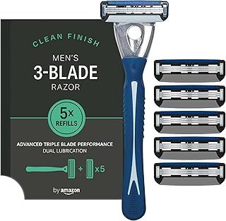 by Amazon Male 3 blade razor with 5 refills
