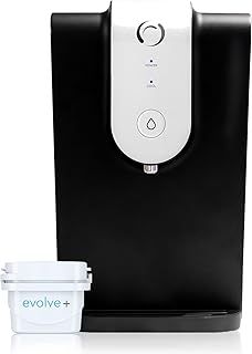 Aqua Optima Lumi Chilled Filtered Water Dispenser – 8.2L Total Capacity & 1 x 30 Day Evolve+ Water Filter Catridge for Reduction Of Microplastics, Chlorine, Limescale & Other Impurities