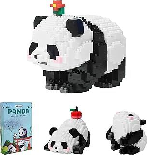 Panda Mini Building Blocks Set, Panda Cute Animals Building Sets, for Adults and Children, Panda Micro Building Blocks Suit for Children 9+ Years Old