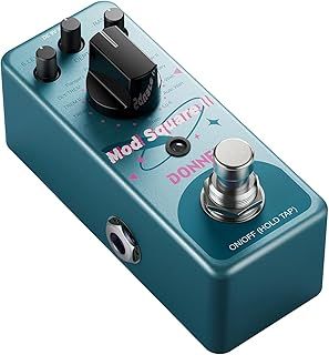 Donner Modulation Pedal - 16 Modes Effects Chorus Phaser Tremolo Flanger Rotary Vibrato Wah Lo-fi Detune for Electric Guitar Pedal Boards, True Bypass, Mod Square Ⅱ