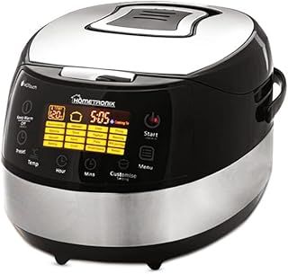 HomeTronix 5L Multicooker 16-In-1 Intelligent Digital Multi-Function Cooker 24h Timer with Memory Keep Warm and Flavour Locking Functions.