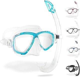 CRESSI Perla - Single Perla Mask or Combo Set Perla Mask + Mexico Snorkel for Diving and Snorkelling, One Size, Unisex
