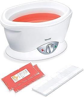 Beurer MP70 Paraffin Wax Bath | For supple & soft skin on your hands, feet and elbows | Promotes deeper absorption of moisture and nutrients| Includes 2 x 450g of scented paraffin wax + plastic foils