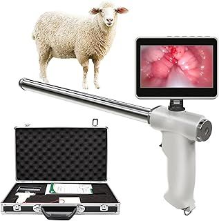 GTANND Artificial Insemination Gun,4.3inc Screen Rotatable,For Dogs/Sheep/Pig Visual Endoscope Livestock Breeding Artificial Insemination Kits