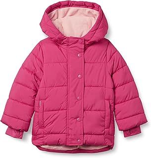 Amazon Essentials Babies, Toddlers, and Girls' Heavyweight Hooded Puffer Jacket