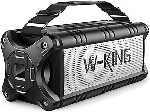 Bluetooth Speaker, 90W Peak Speakers Wireless Bluetooth, 50W Deep Bass,IPX6 Waterproof, Loud Portable Outdoor Speaker, 40H/Stereo Pairing/Power Bank/EQ/TF/AUX/NFC, for Pool Party,Camping,Beach