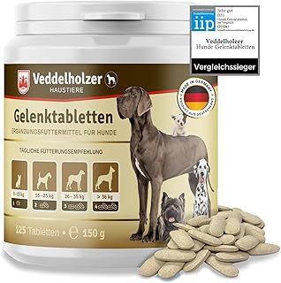 Joint Supplements for Dogs Certified comparison winner Hip & Joint Care for dogs High Strength Dog Supplements for all ages & breeds with Glucosamine, Green lipped Mussel