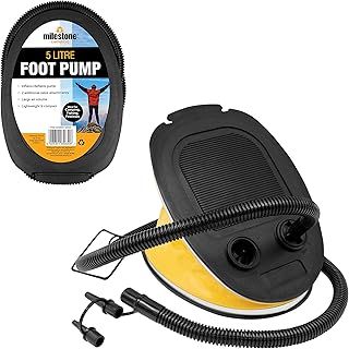 85830 5-Litre Foot Operated Air Pump/Suitable For All Inflatables/Includes 2 Nozzles/Lightweight & Portable / 26.5cm x 18.5cm