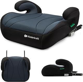 Kinderkraft I-Boost Car Seat, I-Size, 135-150cm, Baby Seat, Booster seat for 9 to 12 Years, Easy to Assemble, Ergonomic Posture, Additional Foam, Black