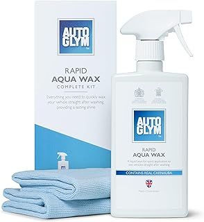 Autoglym Rapid Aqua Wax , 500ml - Complete Car Wax Kit Made to Protect All Exterior Surfaces including Car Paint, Rubber and Glass