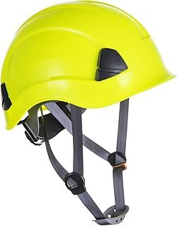 Portwest PS53 Safety Hard Hat - Height Endurance Lightweight Construction Safety Helmet Unvented ABS Shell with 6 Point Harness