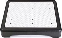 Good Ideas Instant Height Non Slip Outdoor Half Step Instantly Reduces Height of doorsteps. Mobility Aid, Black and Grey, L 495MM X B 395MM X H 95MM