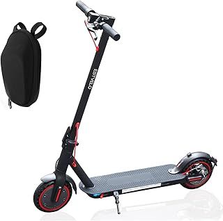 ESTVELO Electric Scooter, Foldable E Scooter for Adults, 12/18 Miles Range, 8.5”Run-Flat Tire, App Control, Double Braking