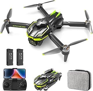Brushless Motor Drone with Camera 1080P for Kids and Adults, RC Quadcopter Foldable Drone for Beginners, Toys for Boys and Men Birthday Gifts