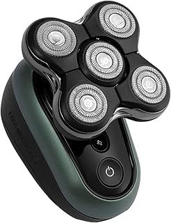 Remington RX7 Electric Head Shaver for Bald Men (Cordless, 60-Min Usage, USB, 5 Cutting Heads Skin Close Results (0.2mm), Turbo, Wet & Dry, Easy Clean, Waterproof, Pop-up Trimmer, Travel Pouch) XR1600