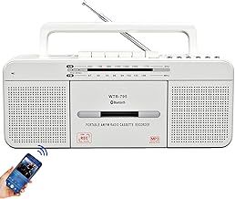 Vintage Cassette Player Recorder, Portable Tape Player with USB/Bluetooth/AM/FM Radio Stereo, Built-in Microphone Recorder,Cassette to MP3 Converter,Big Speaker,Earphone Jack,Retro Cassette Recorder