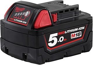 M18 B5 REDLITHIUM-ION™ Slide Battery Pack 18V 5.0Ah Li-ion, Black