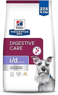 Hill's Prescription Diet i/d Low Fat Digestive Care Chicken Flavor Dry Dog Food, Veterinary Diet, 27.5 lb. Bag