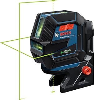 Bosch Professional Laser Level GCL 2-50 G (green laser, interior, RM 10 mount, visible working range: up to 15m, 4x AA battery, in cardboard box)