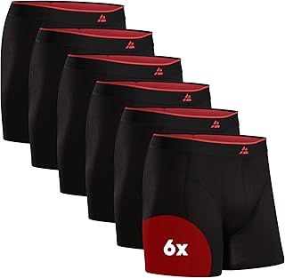 DANISH ENDURANCE Bamboo Boxer Shorts for Men, Breathable Underwear, Soft Antibacterial Pants, 6 or 10 Pack